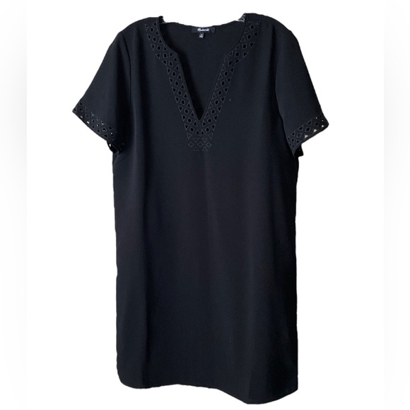 MADEWELL | Women’s Ballad Classic Black Tunic Shift Mini Dress Size 10 (NWOT) - Picture 4 of 7